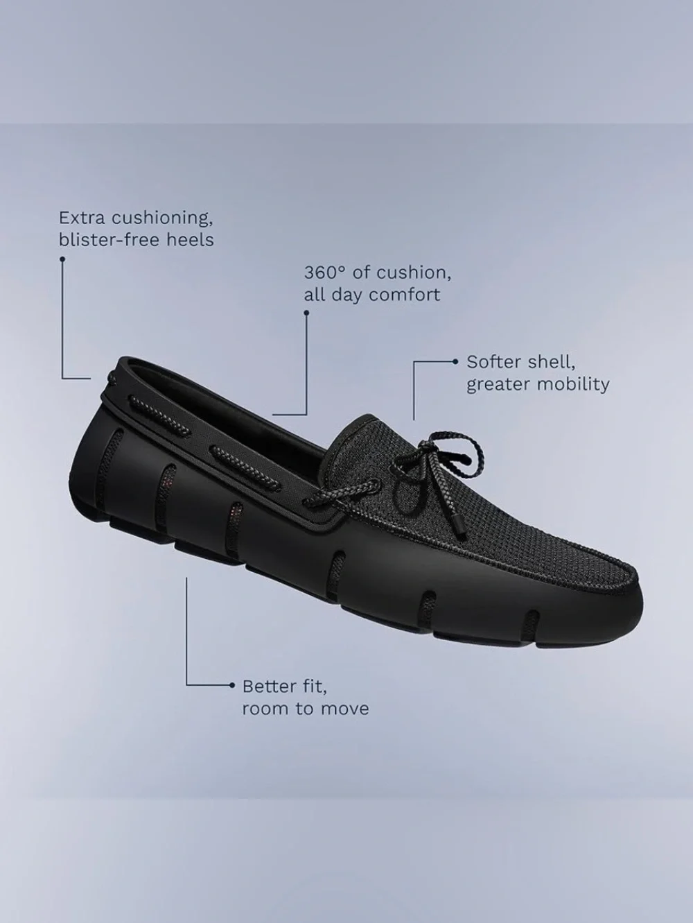 Swims Navy Traction Drainage Sole Water Loafers Boat Shoes Men’s 9